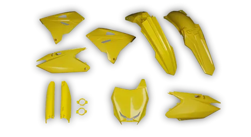 Plastics Kit - Suzuki - RM 125-250 Restyle - 2001-2003 - Full Kit - Yellow
