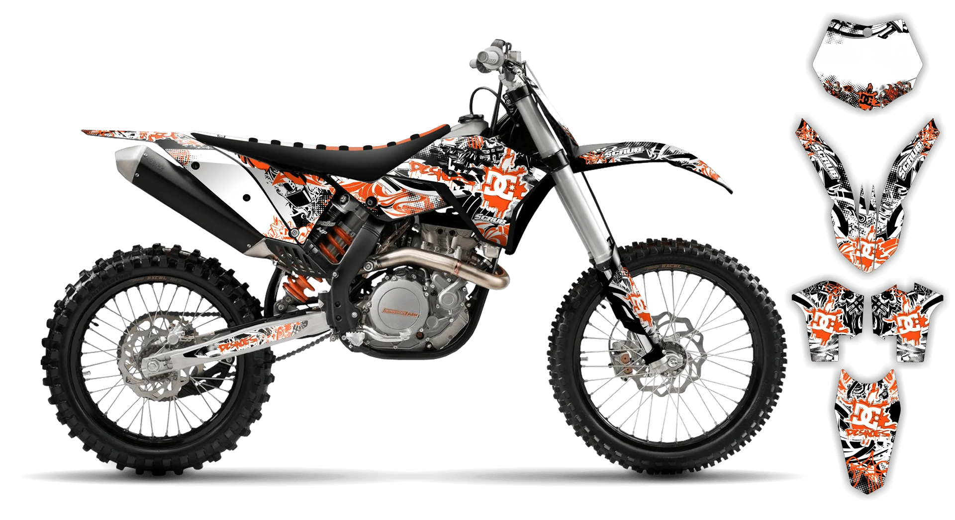 Graphics Kit - KTM - SMR Series - 2008-2011 - Attack - LE