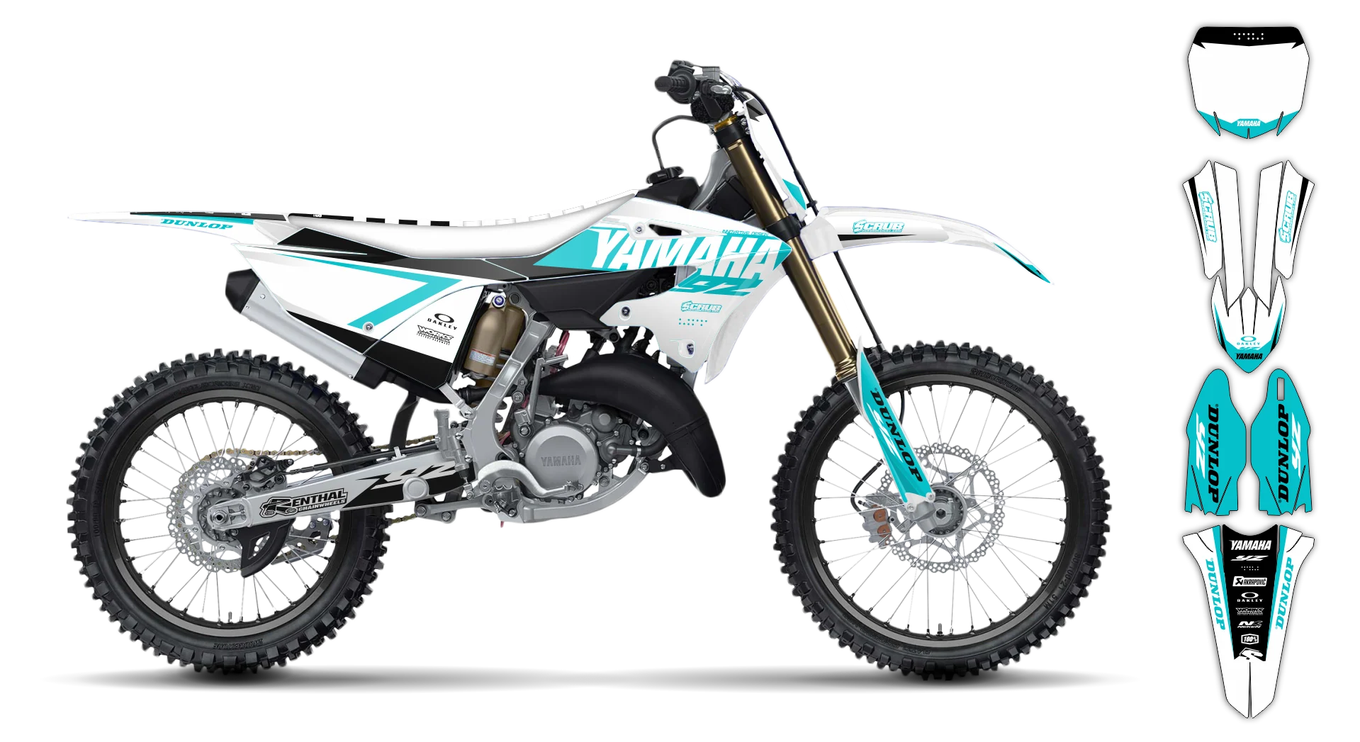 Graphics Kit - Yamaha - YZ 125-250 Restyle 2 - 2015-2020 - Corgis - R1