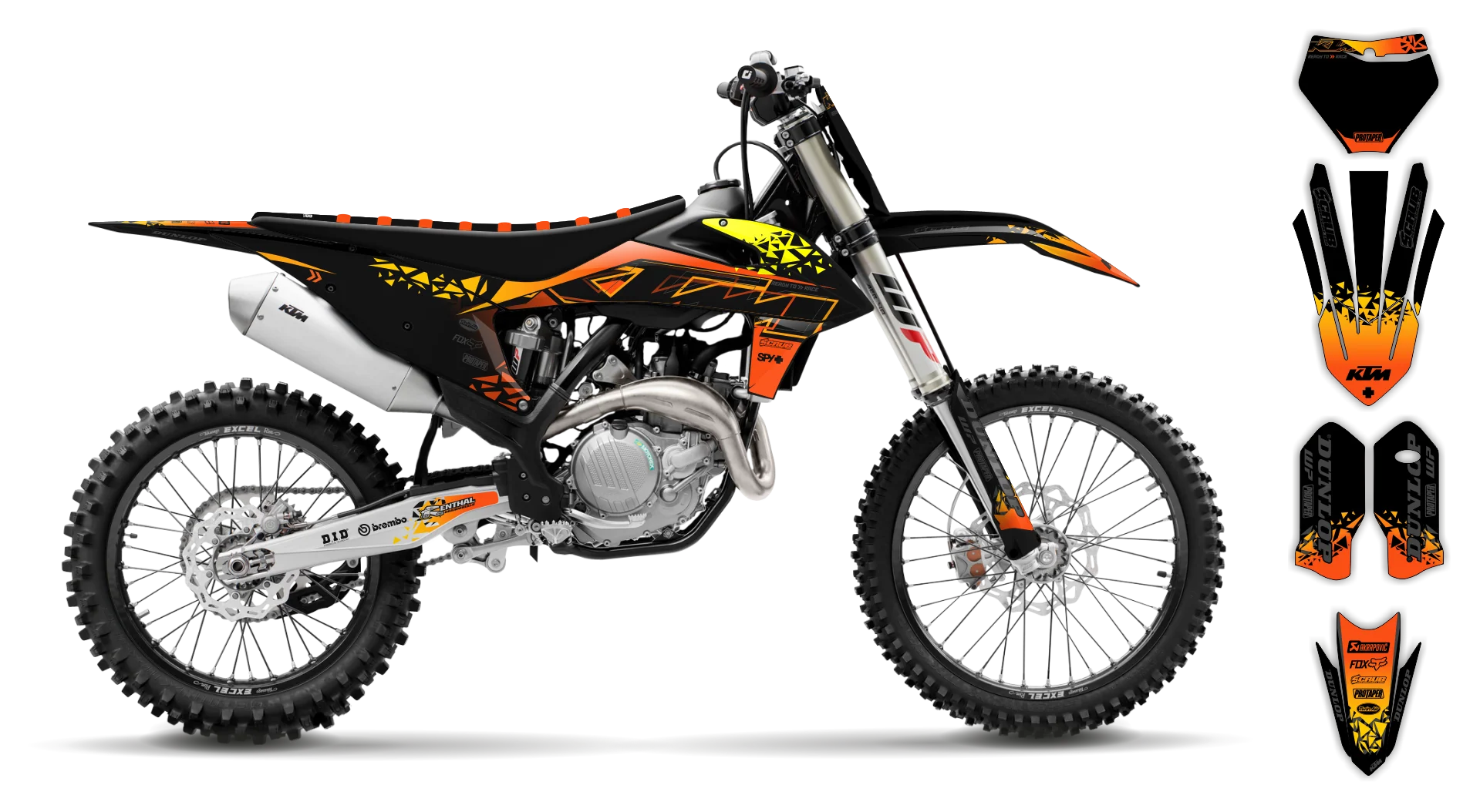 Graphics Kit - KTM - SX SX-F / XC XC-F - 2019-2022 - K6 - R2