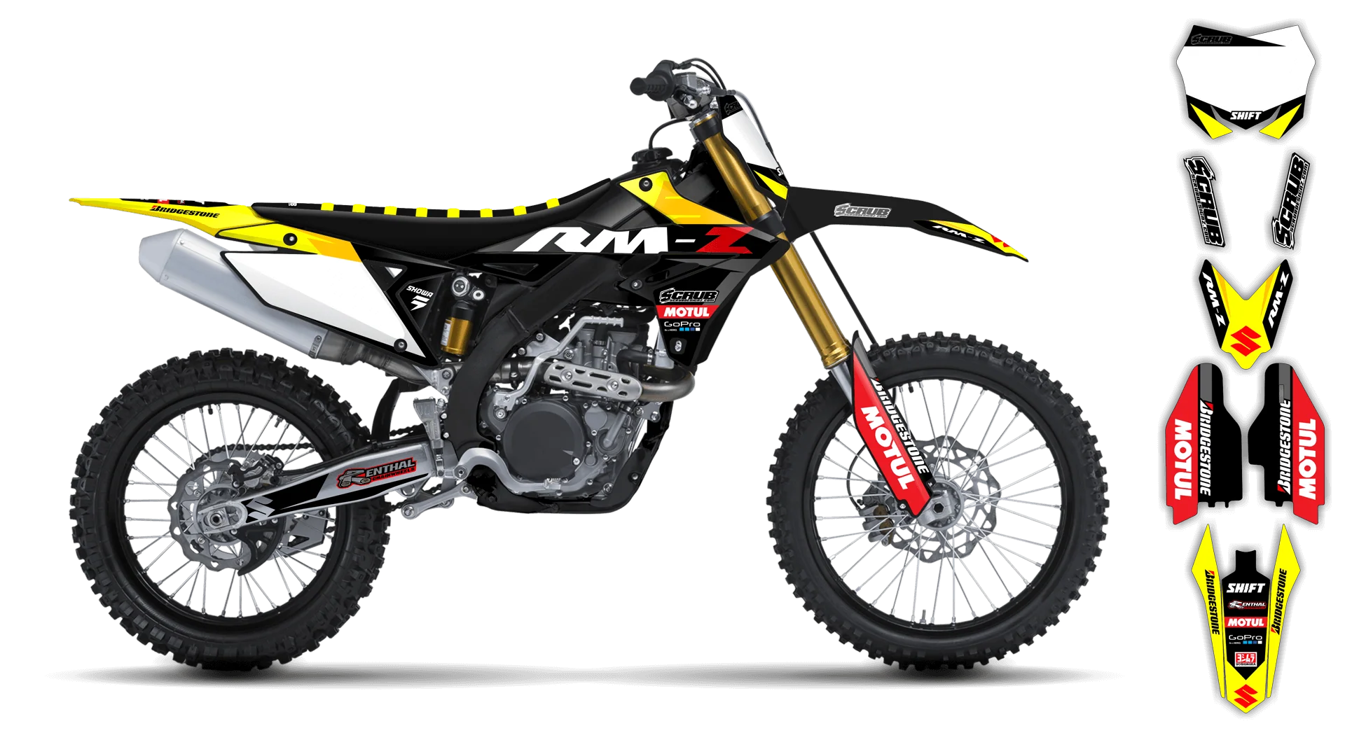 Graphics Kit - Suzuki - RMZ 250 - 2019-2025 - Stash - LE