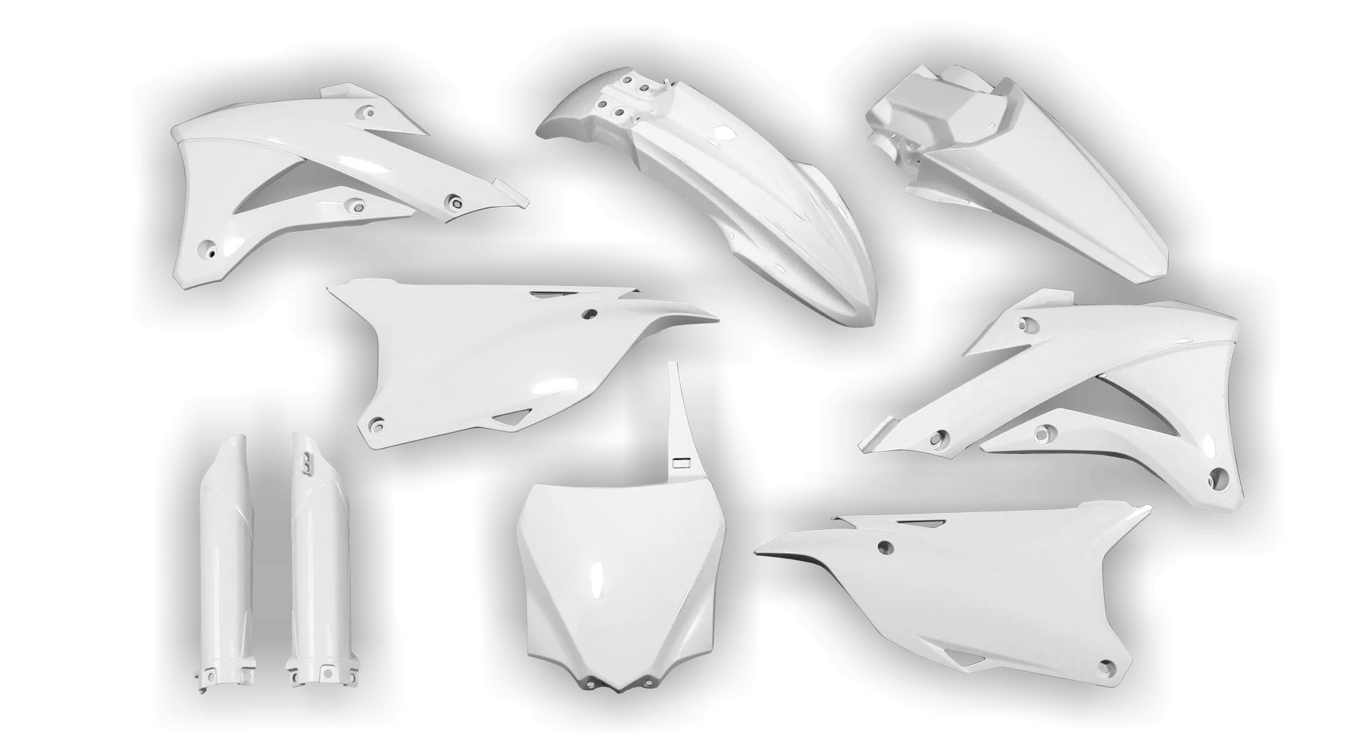 Plastics Kit - Kawasaki - KX 85 - 2014-2021 - Full Kit - White