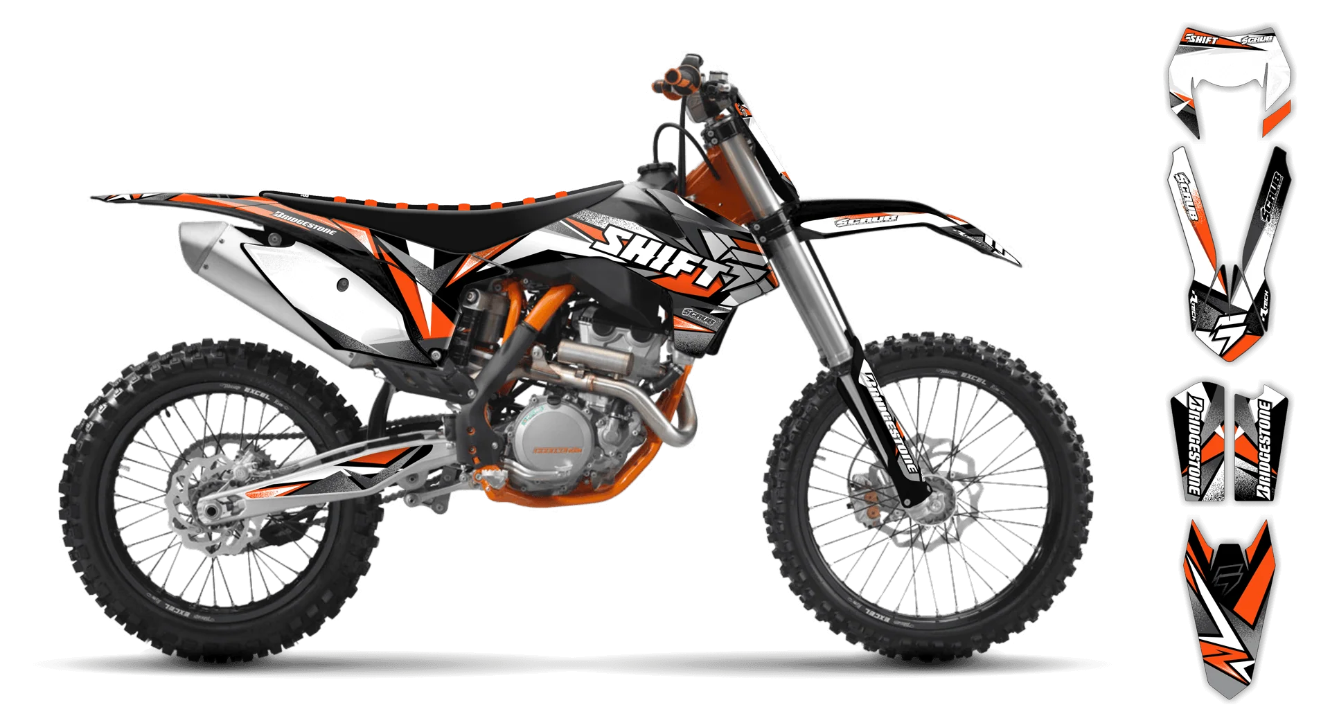 Graphics Kit - KTM - EXC EXC-F / XC-W XCF-W - 2004 - X-Rut - R3