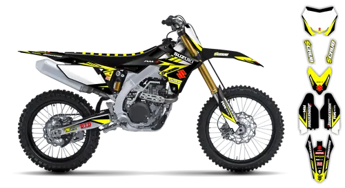 Graphics Kit - Suzuki - RMZ 250 - 2019-2025 - Factory Replica 4 - ST