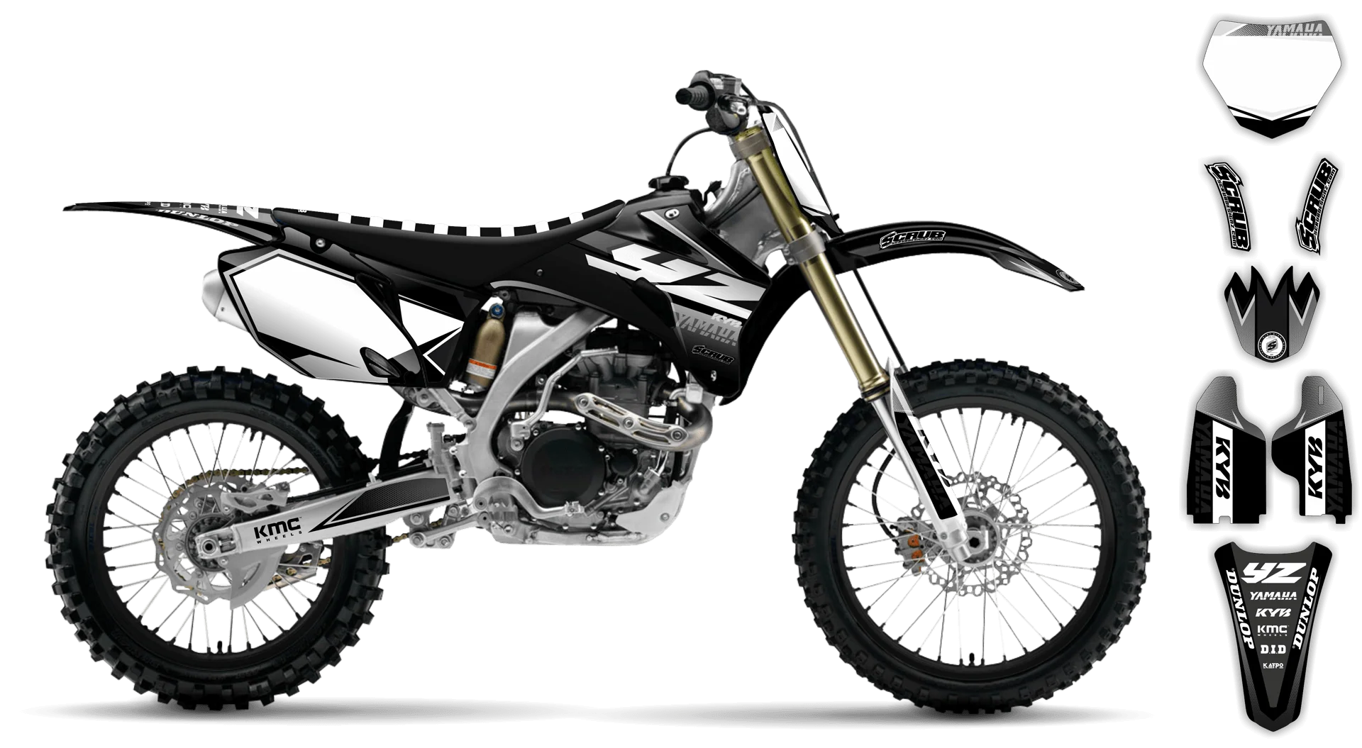 Graphics Kit - Yamaha - YZ450F - 2008-2009 - Discovery - R2