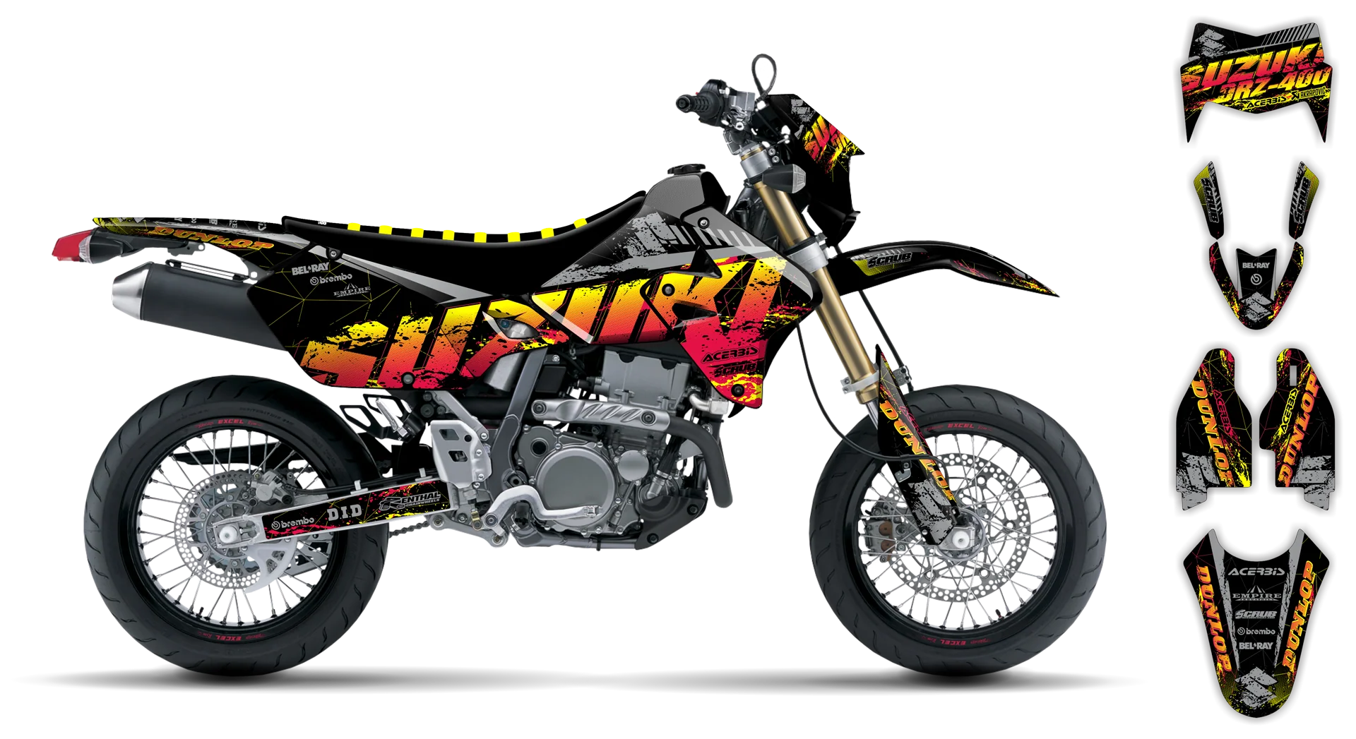 Graphics Kit - Suzuki - DRZ 400 SM - 1999-2024 - SE1079 - R1