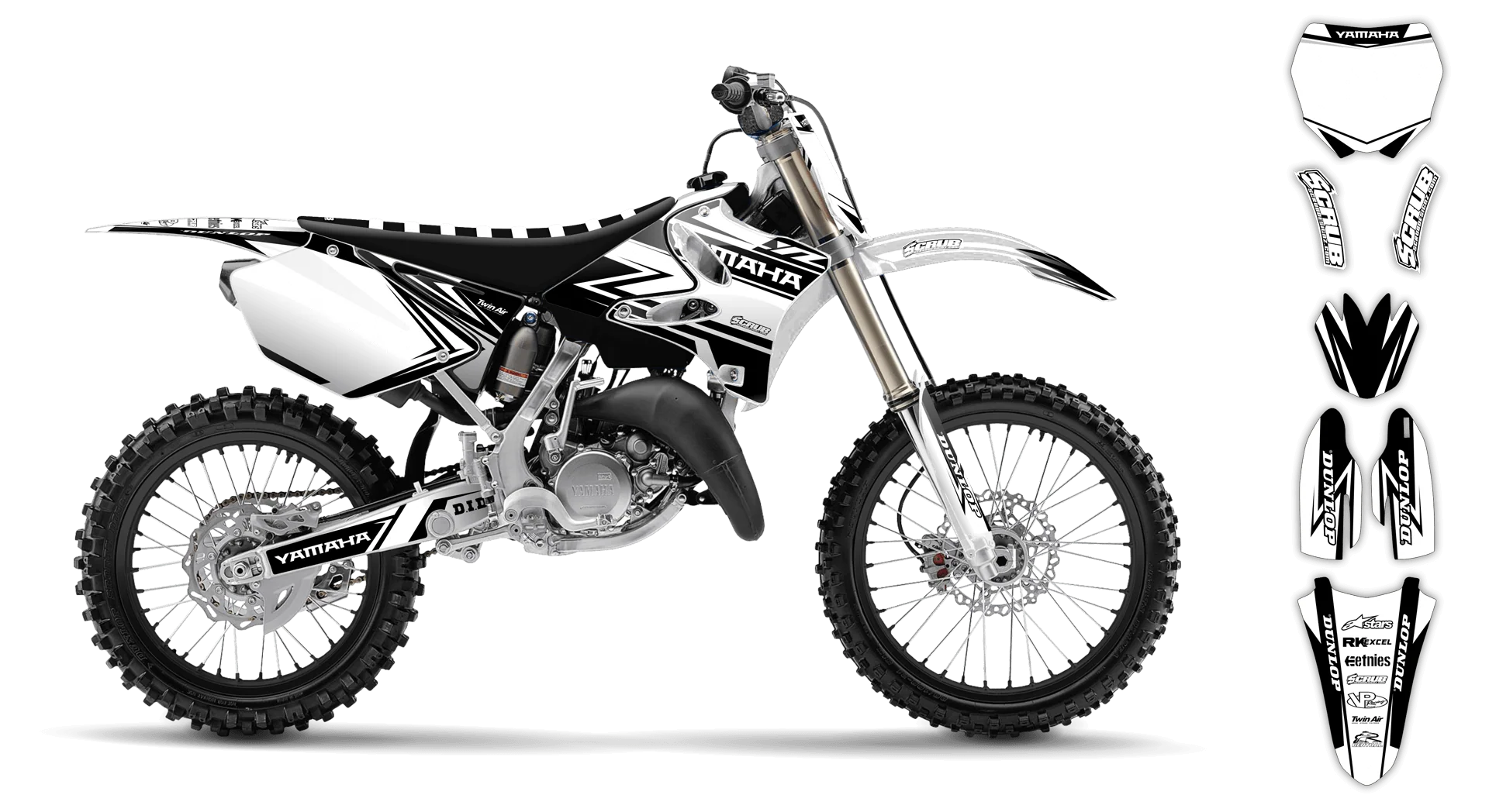 Graphics Kit - Yamaha - YZ 250 - 2002-2004 - Evolution - R3
