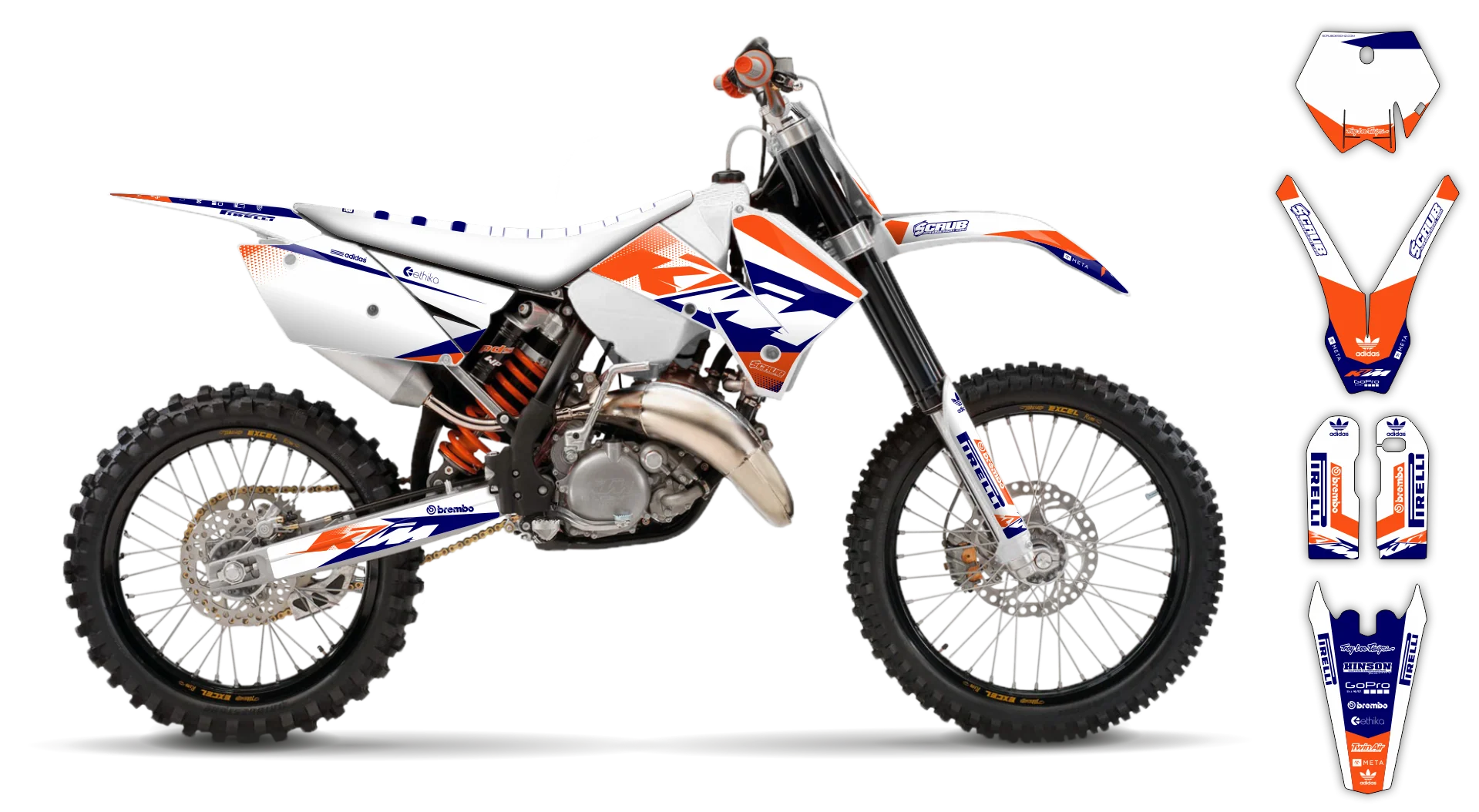Graphics Kit - KTM - SX SX-F / XC XC-F - 2005-2006 - K15 - LE
