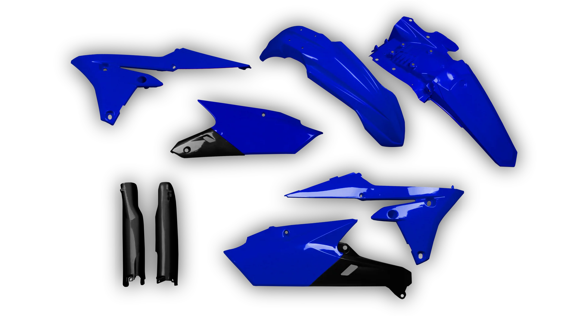 Plastics Kit - Yamaha - WR250F - 2015-2019 - Full Kit - Blue Trim Kit