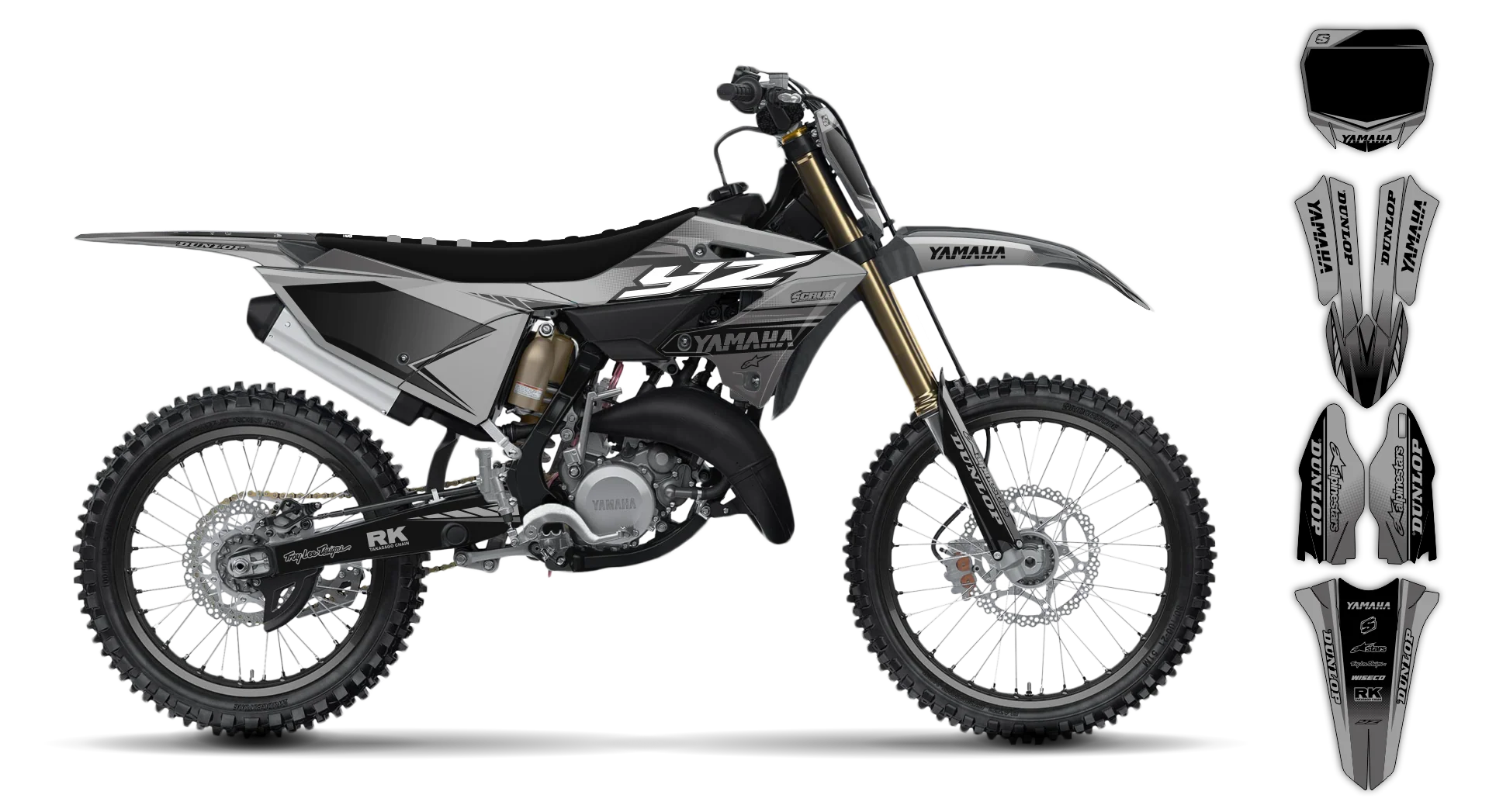 Graphics Kit - Yamaha - YZ 250X - 2023-2024 - Boognish - R3