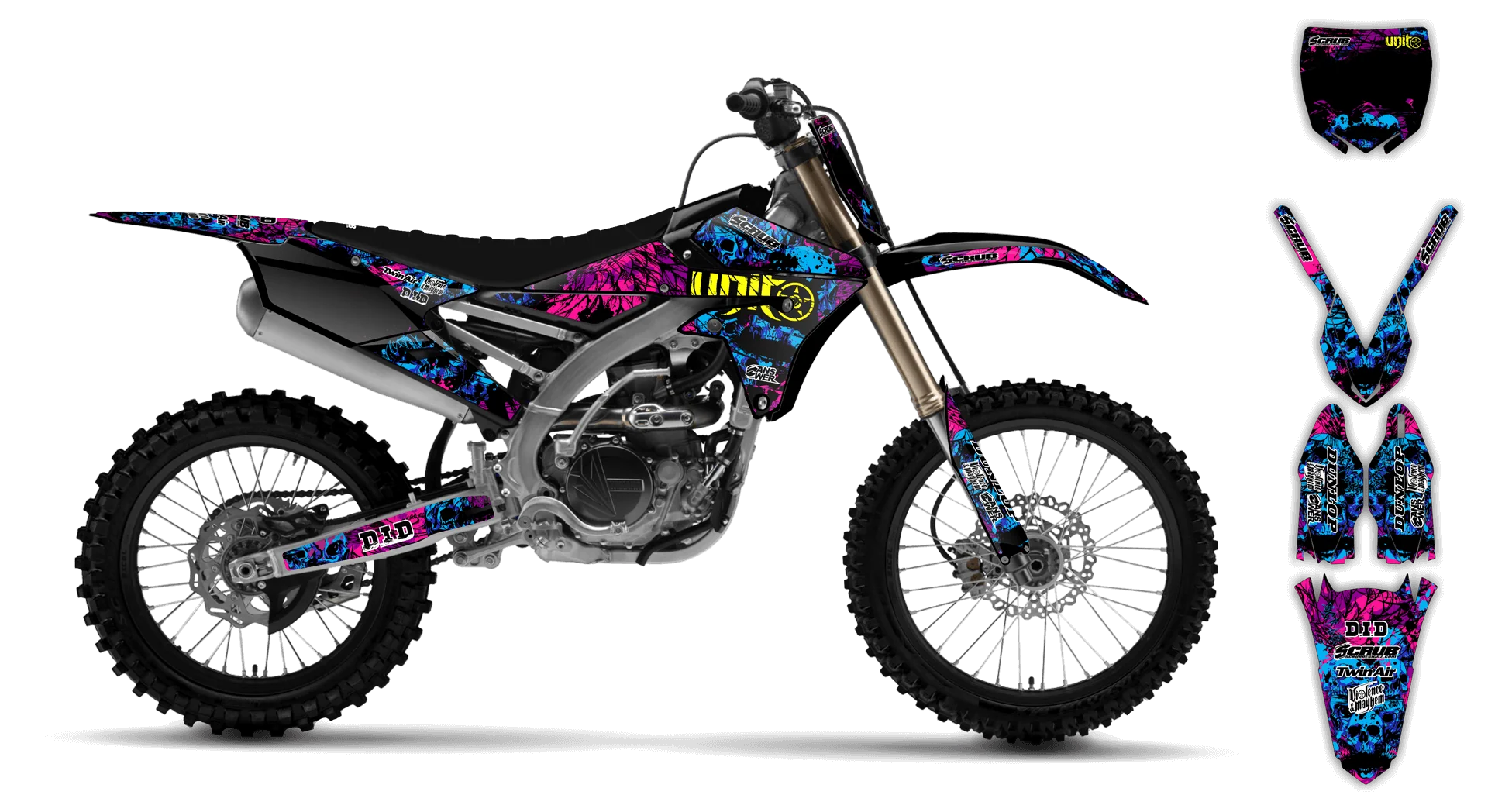 Graphics Kit - Yamaha - YZ250F - 2010-2013 - Wasabi - R1