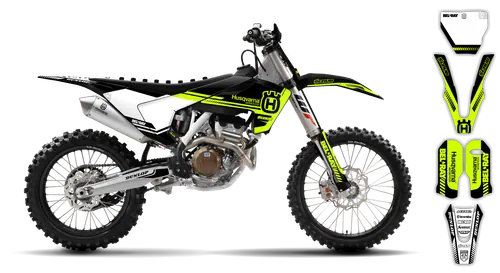 Graphics Kit - Husqvarna 14-> TC 65 - 2016-2023 - Fluo H5 - ST