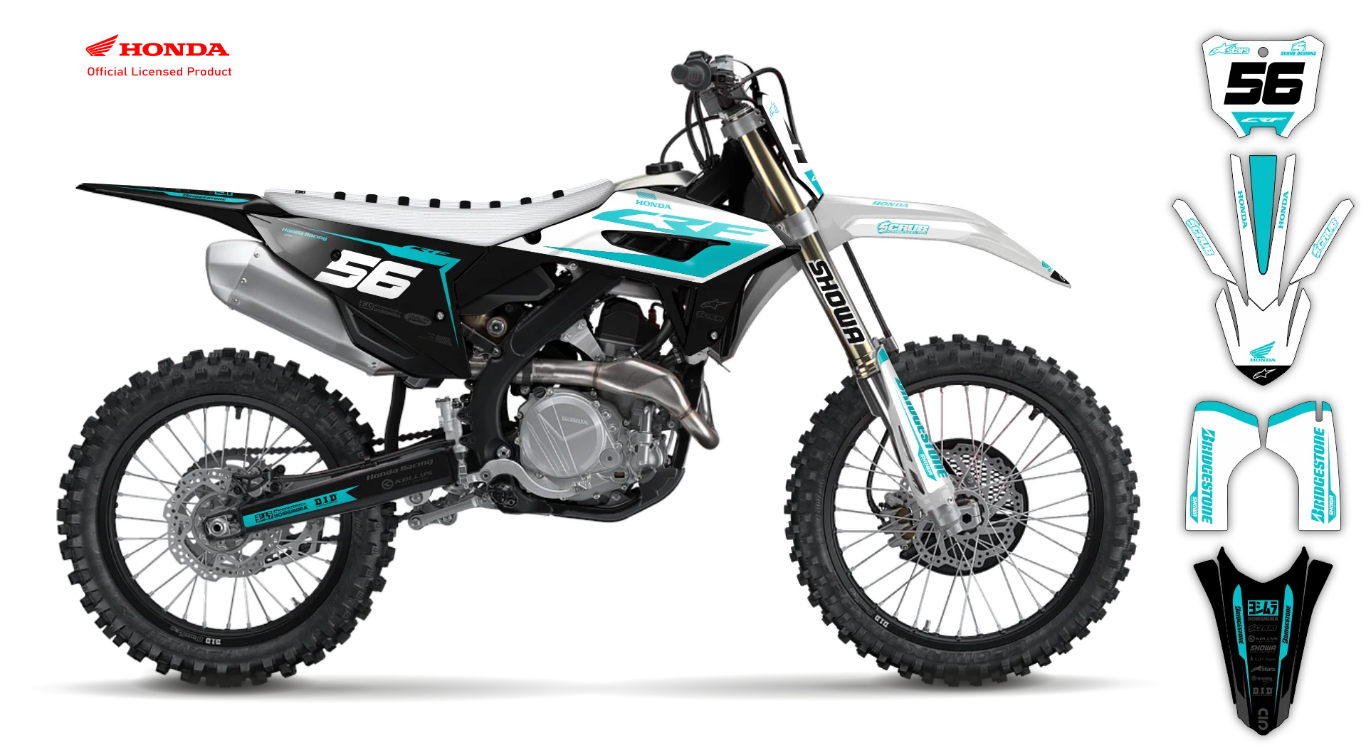 Graphics Kit - Honda - CRF 450R - 2021-2024 - Neart - R2