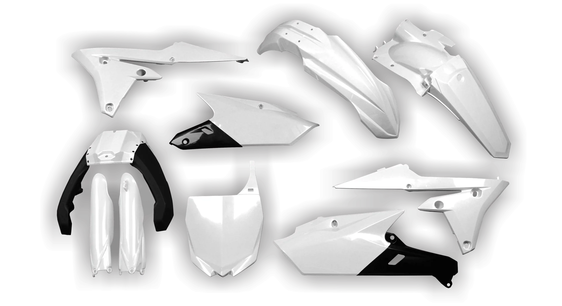Plastics Kit - Yamaha - YZ450F - 2014-2017 - Full Kit - White