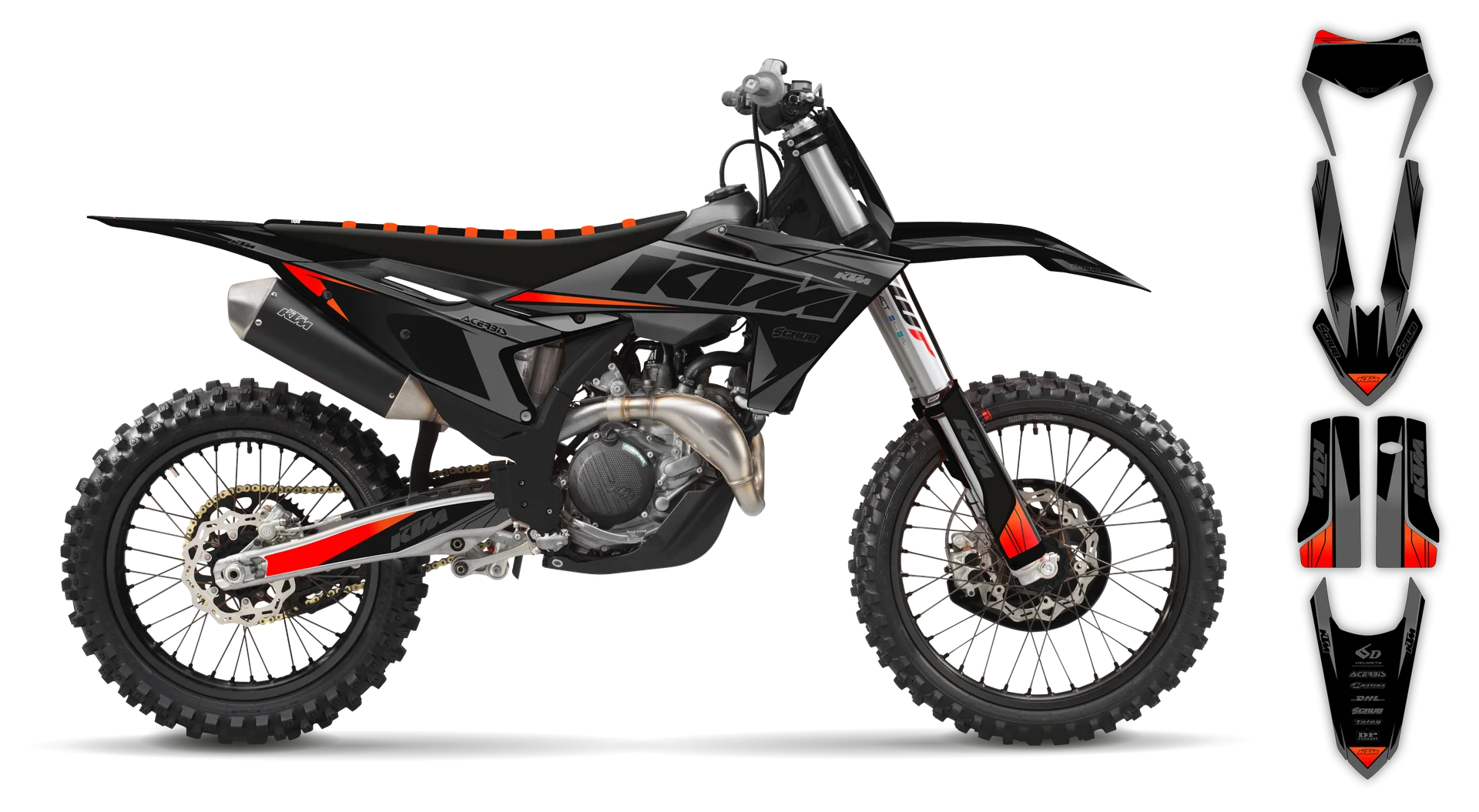 Graphics Kit - KTM - EXC EXC-F / XC-W XCF-W - 2024-2025 - K12 - R1