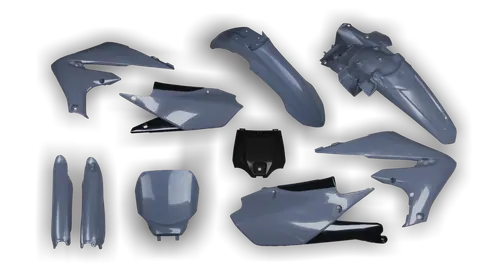 Plastics Kit - Yamaha - YZ450F - 2018-2022 - Full Kit - Grey Restyle