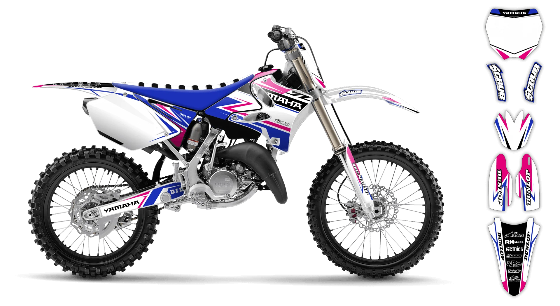 Graphics Kit - Yamaha - YZ 250 - 2002-2004 - Evolution - R1