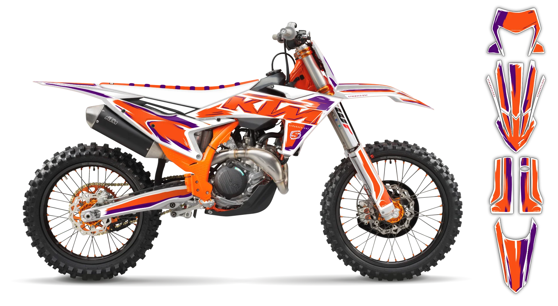 Graphics Kit - KTM - EXC EXC-F / XC-W XCF-W - 2005-2007 - Artlex - R6