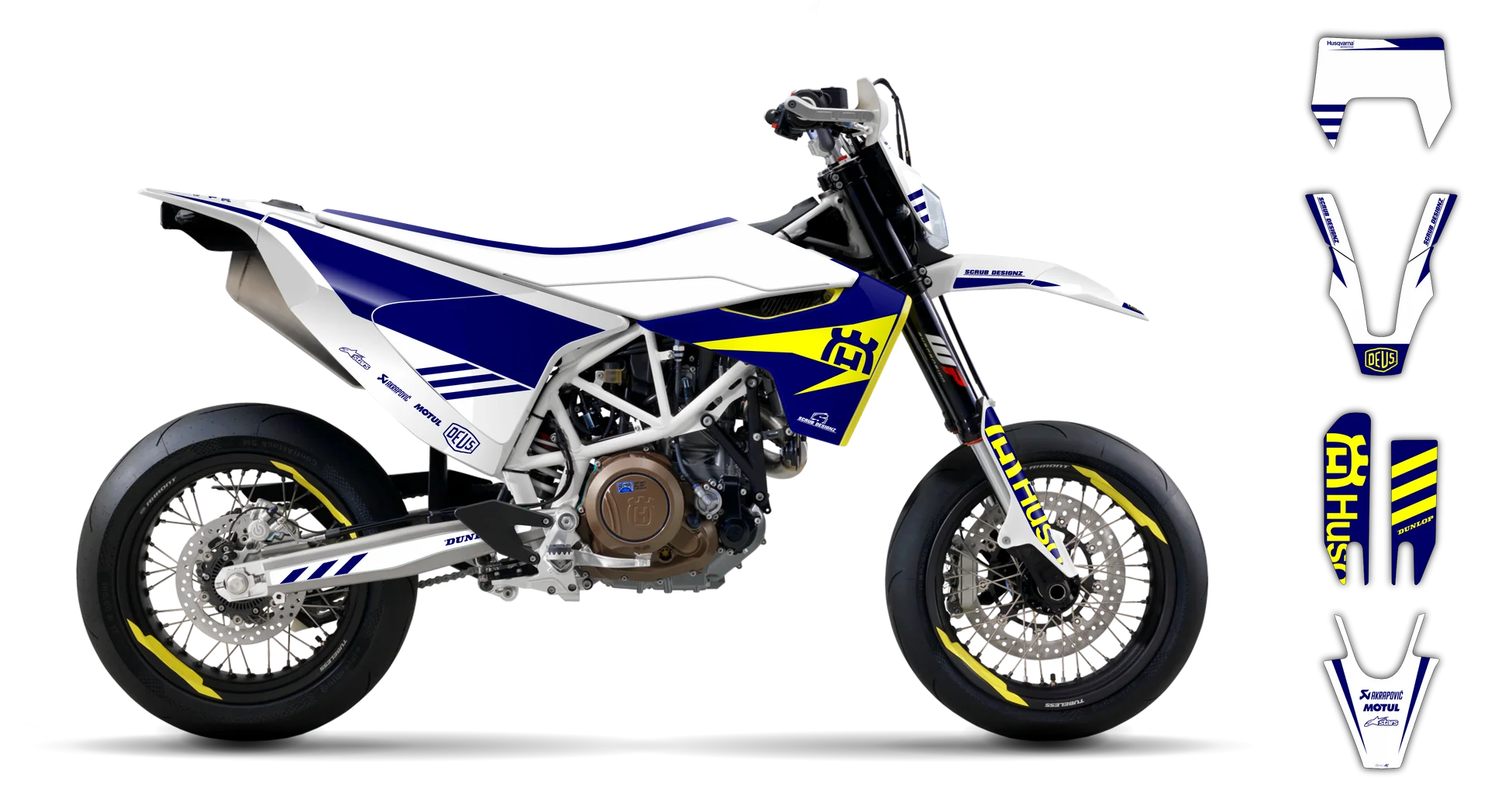 Graphics Kit - Husqvarna 14-> EN 701 - 2016-2024 - H-SE1085 - R1