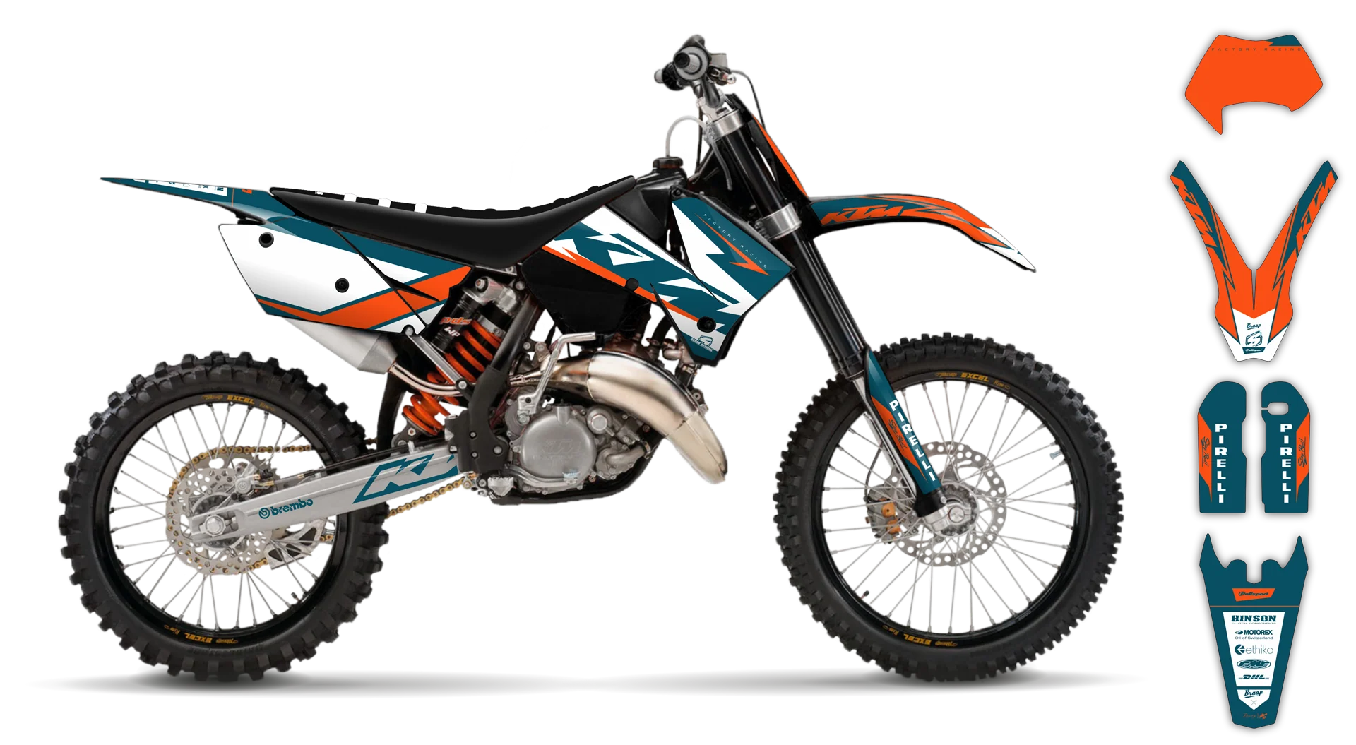 Graphics Kit - KTM - EXC EXC-F / XC-W XCF-W - 2005-2007 - K18 - R3
