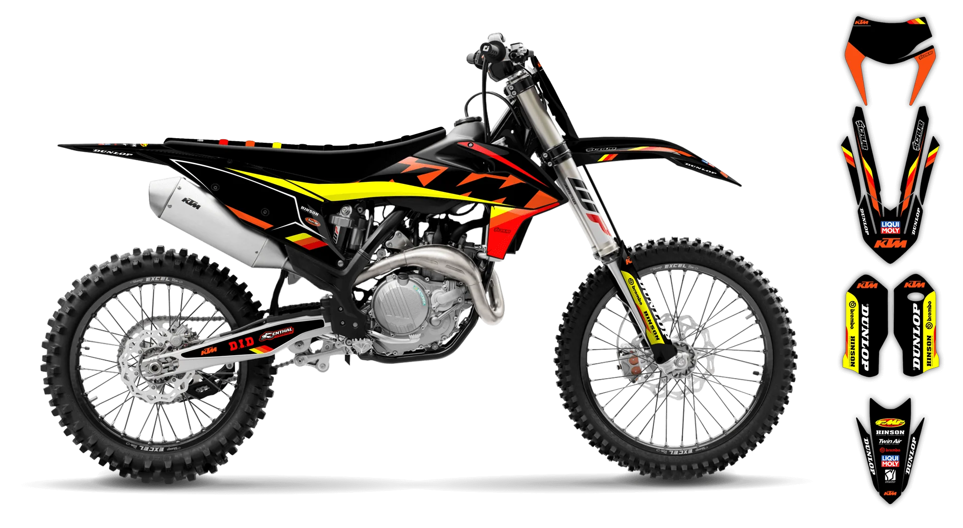 Graphics Kit - KTM - EXC EXC-F / XC-W XCF-W - 2020-2023 - K-SE1072 - R2
