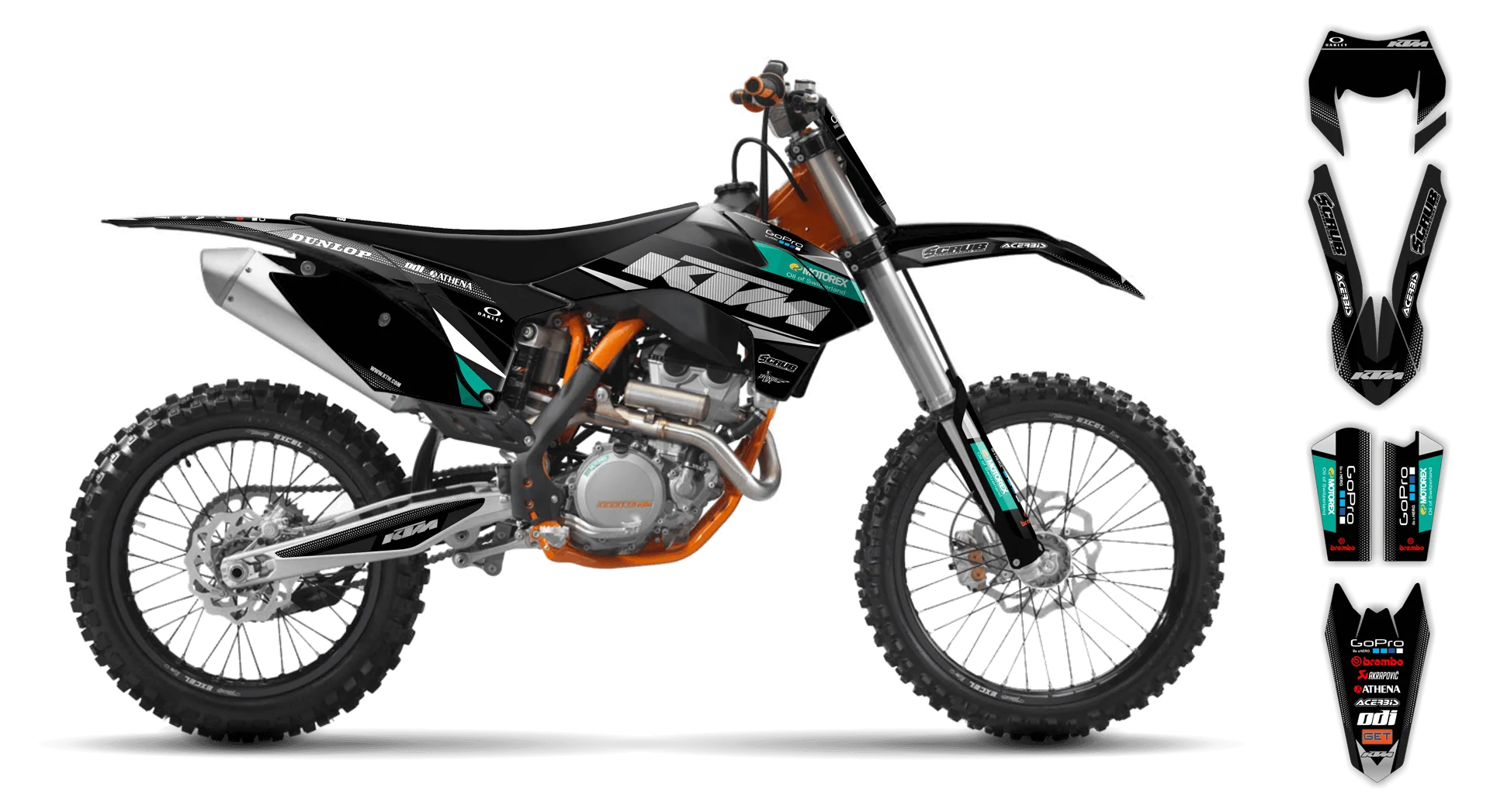 Graphics Kit - KTM - EXC EXC-F / XC-W XCF-W - 2004 - K11 - R3