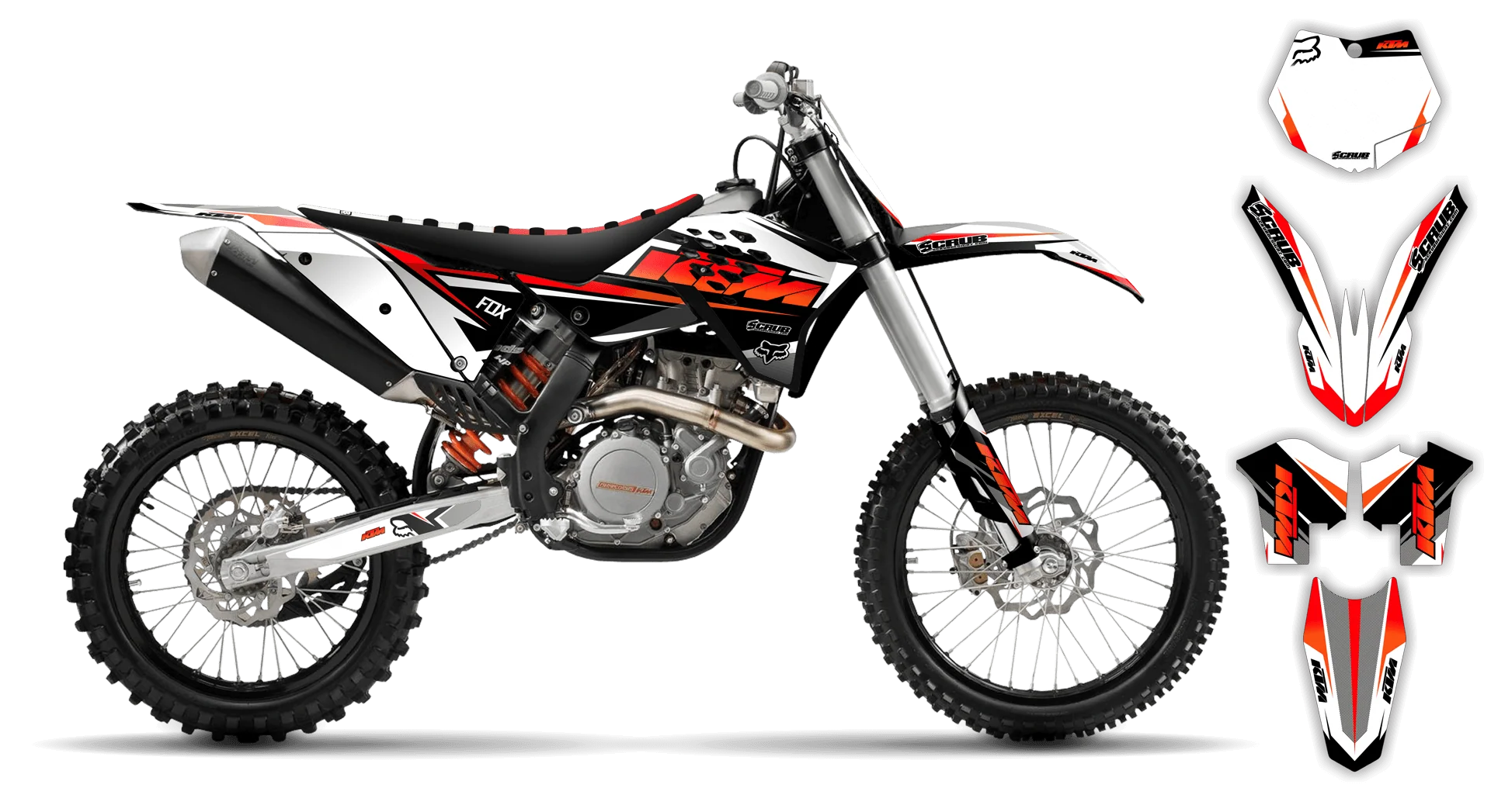 Graphics Kit - KTM - SMR Series - 2008-2011 - K14 - R1
