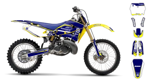 Graphics Kit - Husqvarna 97-04 - WR-125 - 1997-1999 - H12 - ST