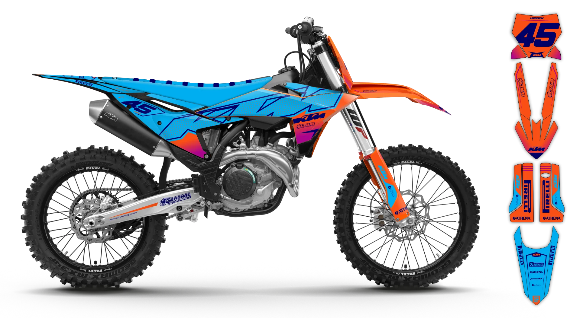 Graphics Kit - KTM - SX SX-F / XC XC-F - 2025 - K21 - R1