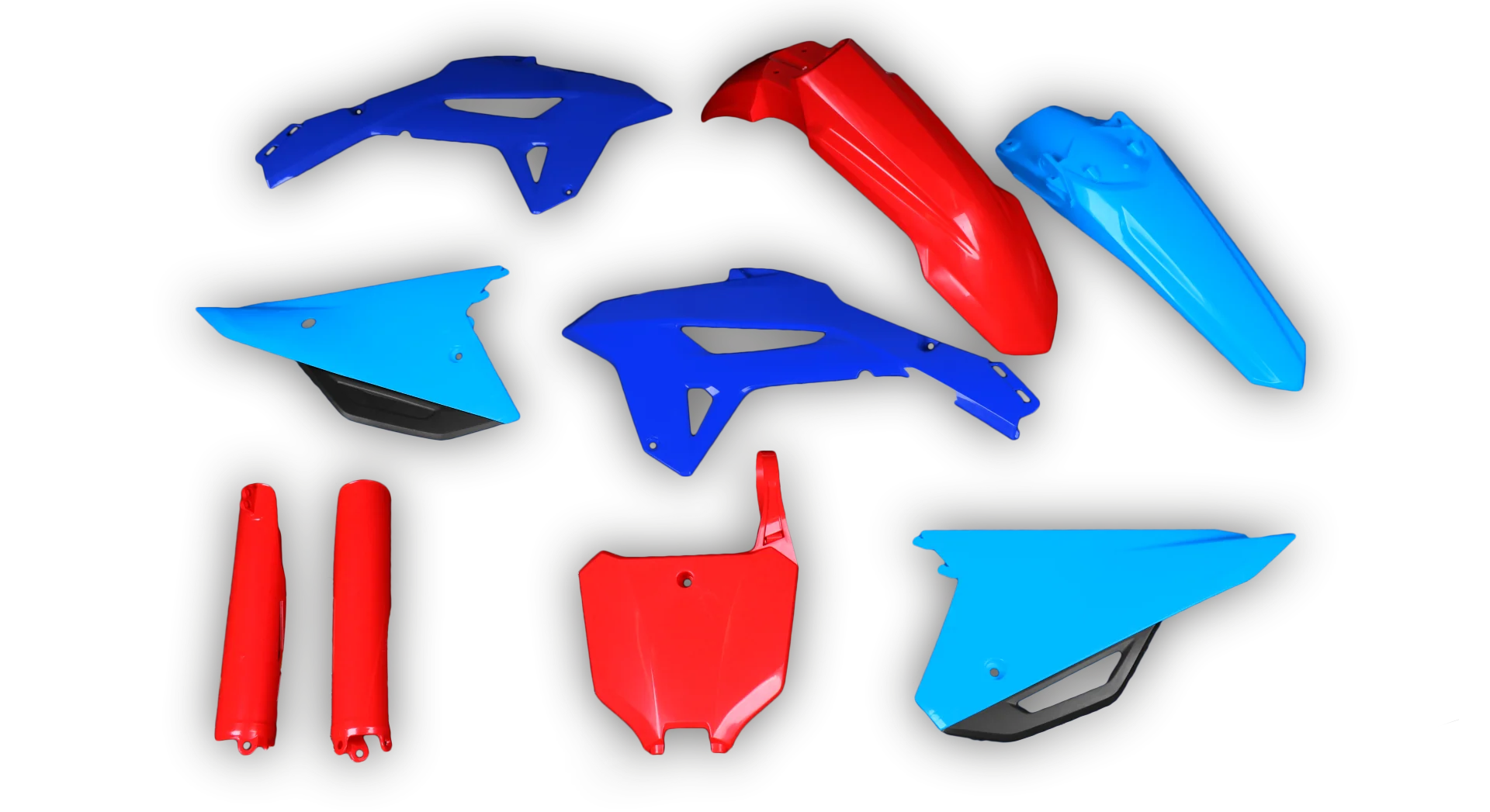 Plastics Kit - Honda - CRF 450R - 2021-2024 - Full Kit - Red Blue 2