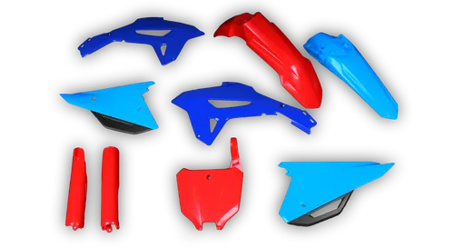 Plastics Kit - Honda - CRF 250R - 2022-2024 - Full Kit - Red Blue 2