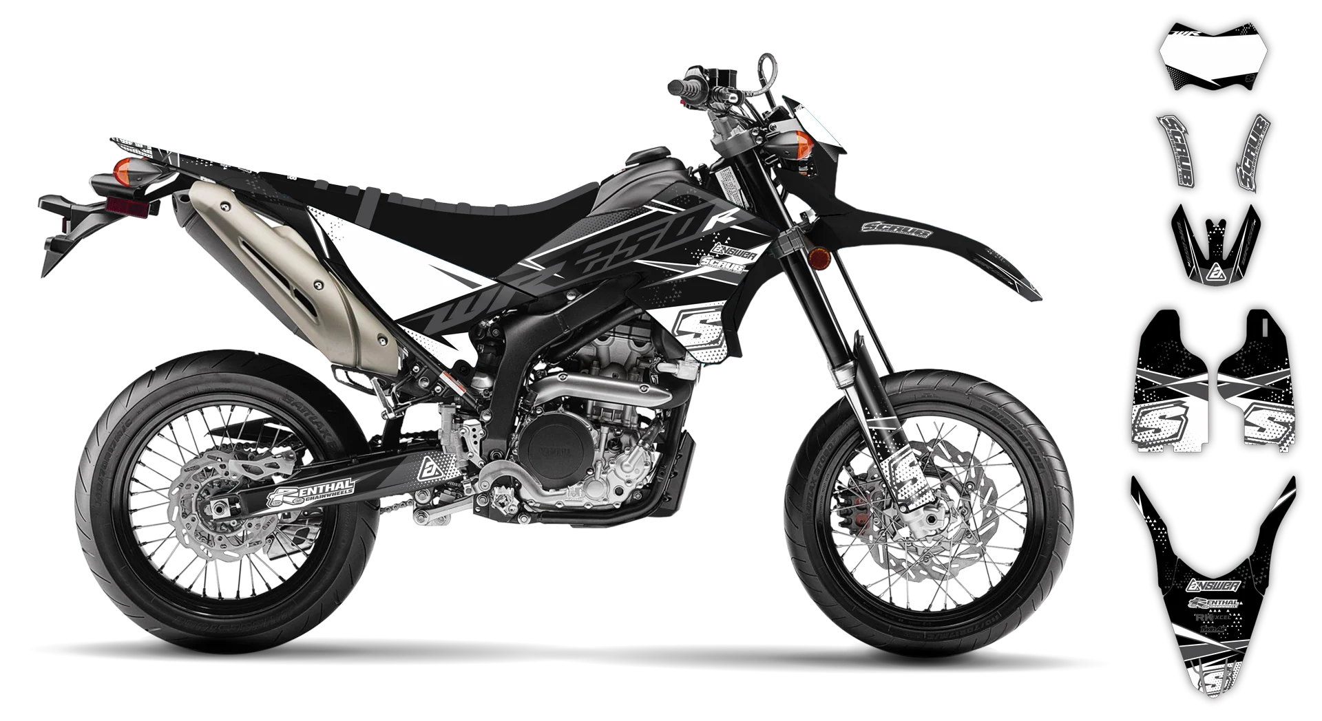Graphics Kit - Yamaha - WR 250X - 2007-2022 - Alpha - R3