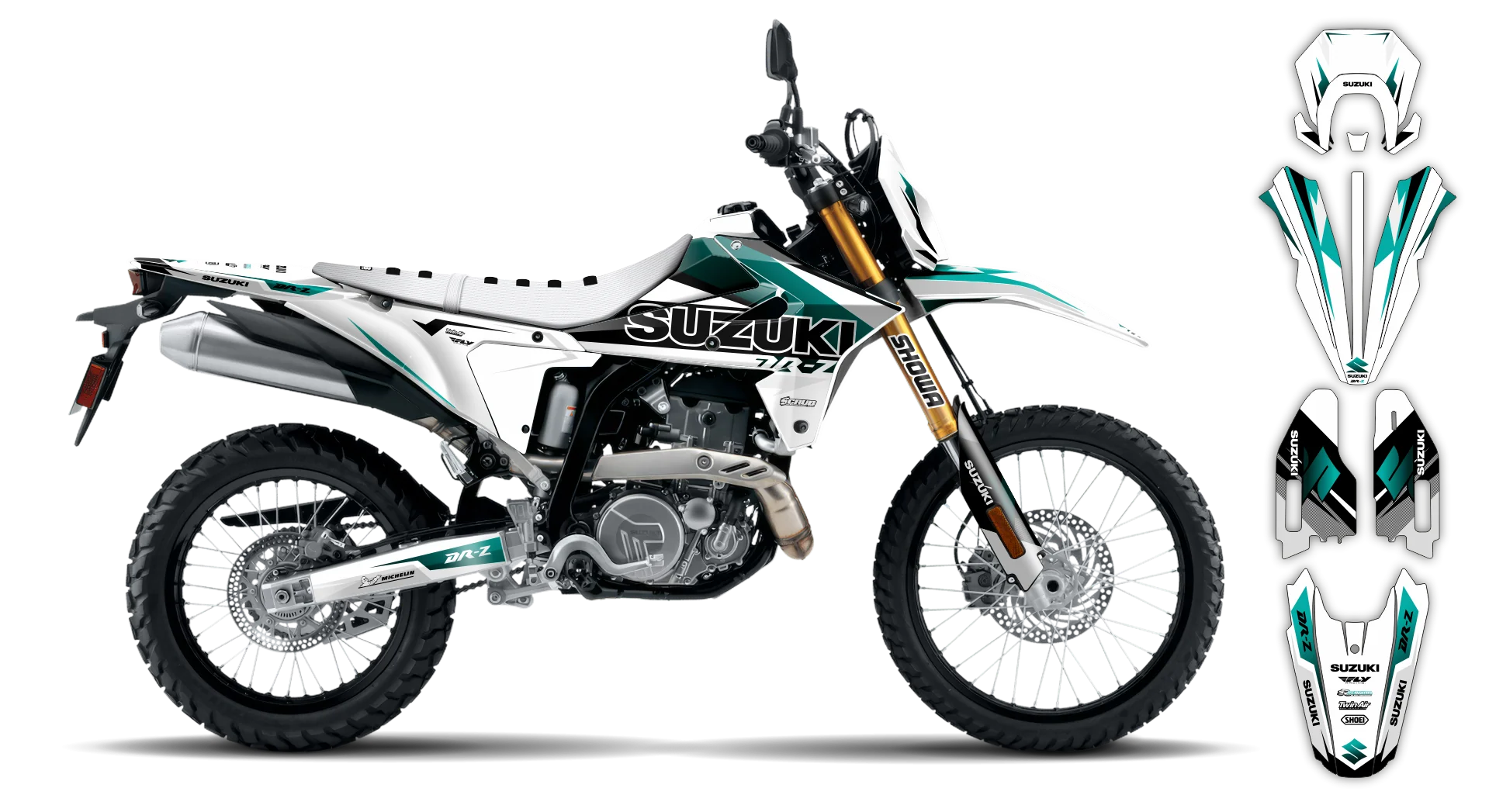 Graphics Kit - Suzuki - DR-Z4S Enduro - 2025-2026 - SE1075 - R2