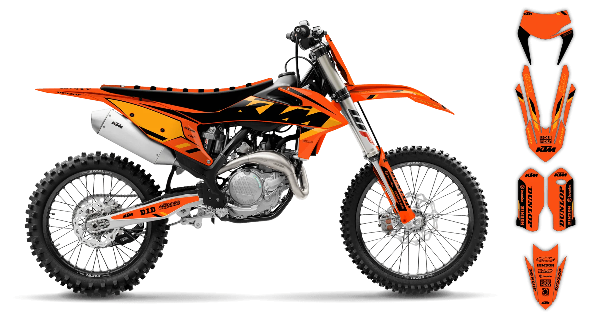 Graphics Kit - KTM - EXC EXC-F / XC-W XCF-W - 2020-2023 - K-SE1072 - R3