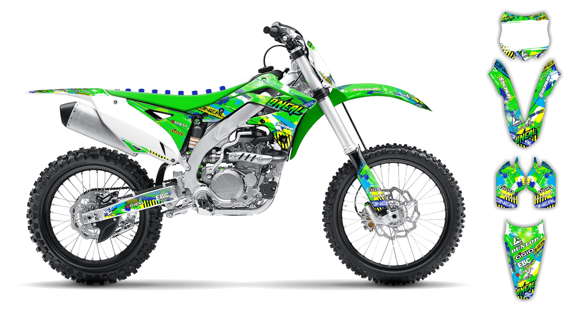 Graphics Kit - Kawasaki - KX 450F - 2013-2015 - H2 - R1