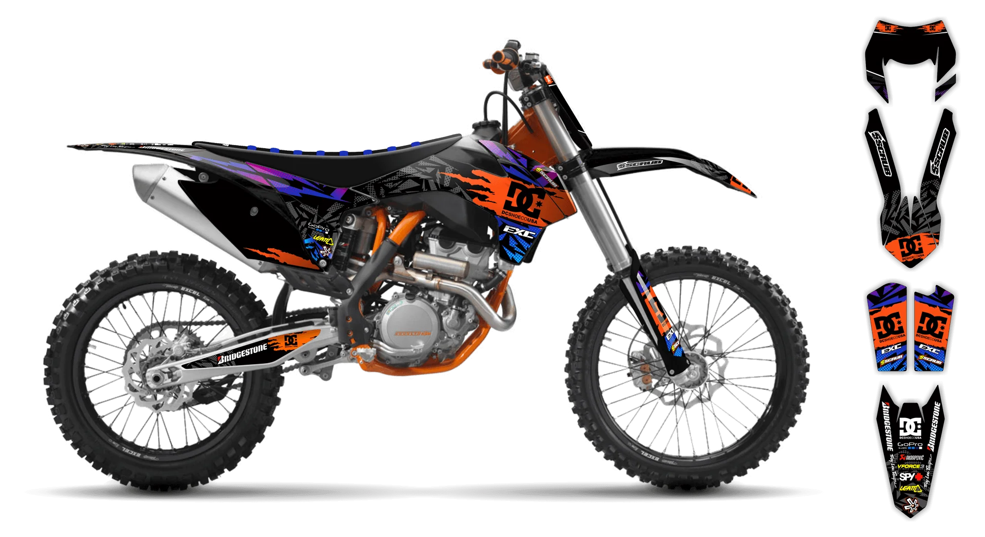 Graphics Kit - KTM - EXC EXC-F / XC-W XCF-W - 2003 - Kicker - LE