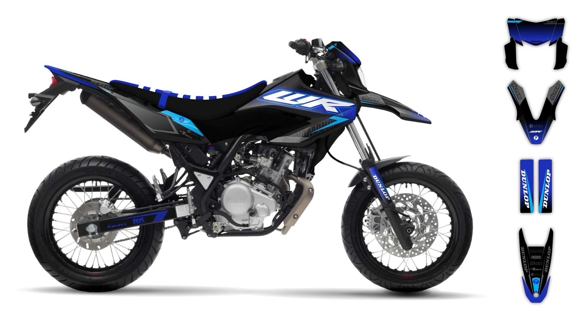 Graphics Kit - Yamaha - WR 125X - 2009-2022 - SE1086 - R3